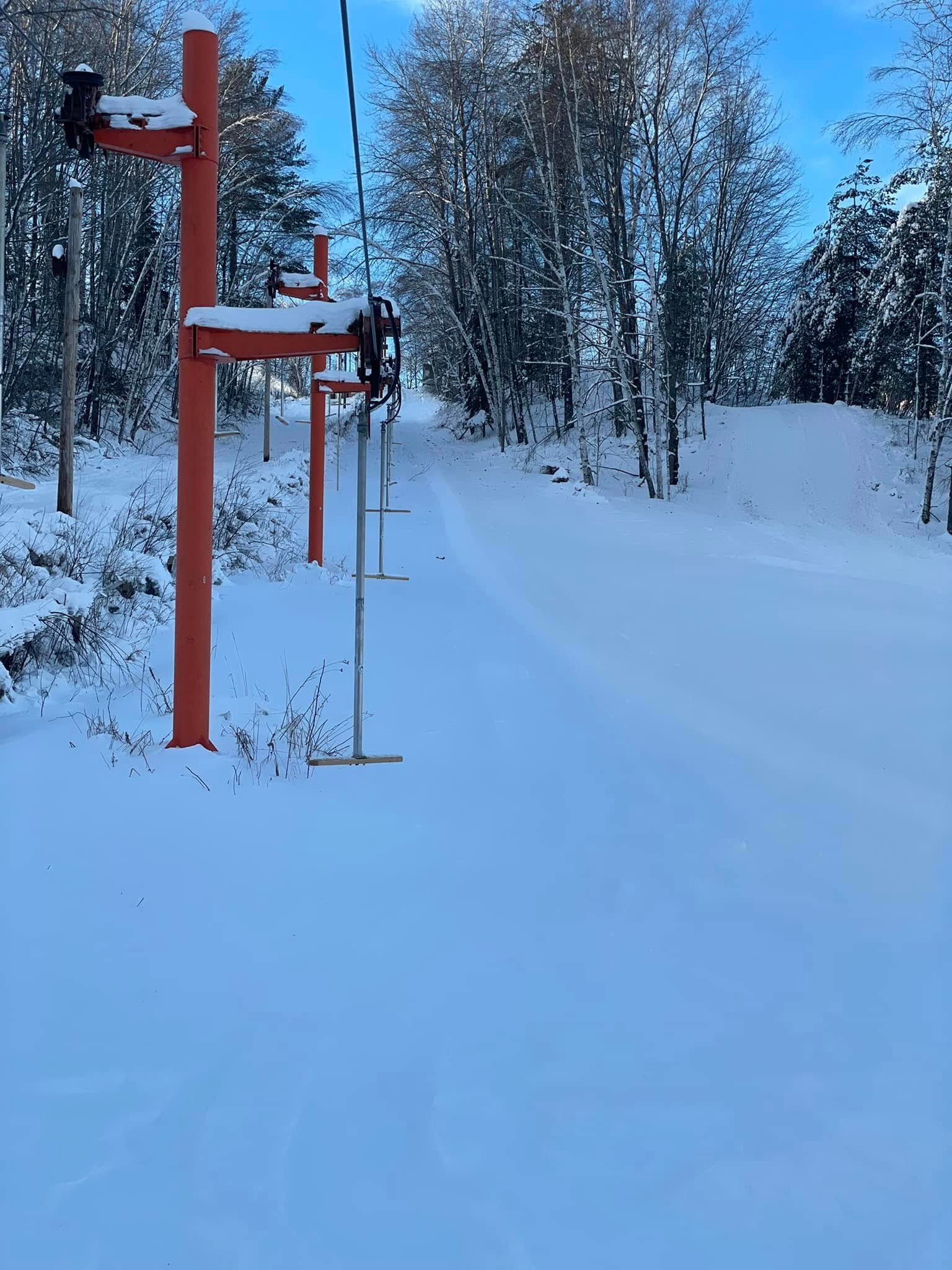 The hill at Paul Bunyan Ski Hill