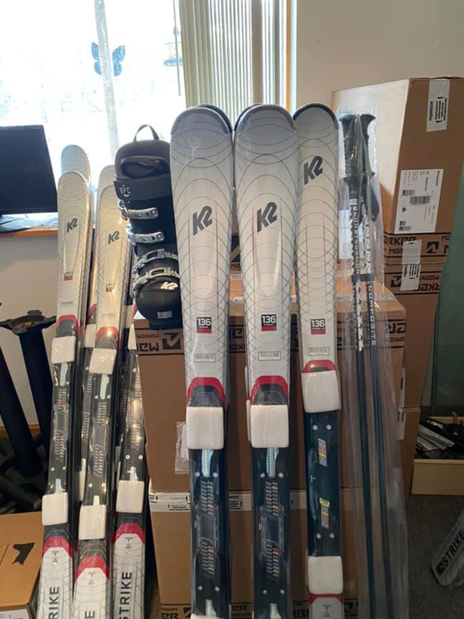 Rental skis at Paul Bunyan Ski Hill